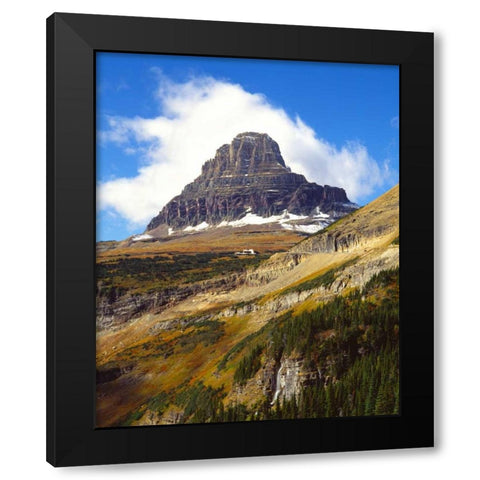 Clements Mountain Black Modern Wood Framed Art Print with Double Matting by Leahy, Ike