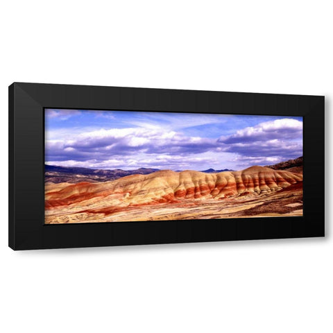 Painted Hills Black Modern Wood Framed Art Print by Leahy, Ike