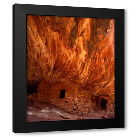 Fire House Black Modern Wood Framed Art Print by Leahy, Ike