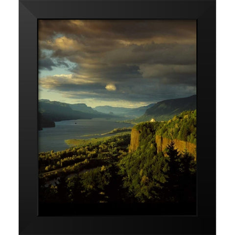 Vista House II Black Modern Wood Framed Art Print by Leahy, Ike