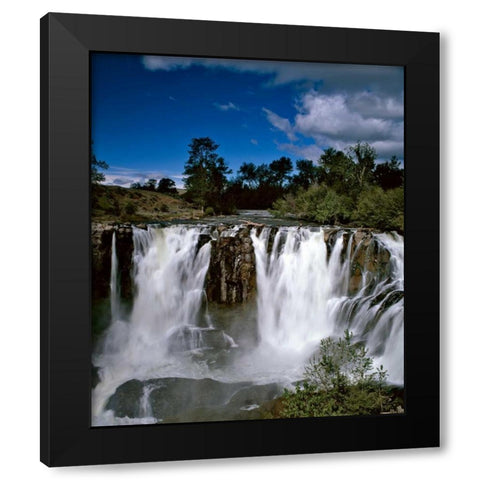 Oregon Niagara Black Modern Wood Framed Art Print with Double Matting by Leahy, Ike
