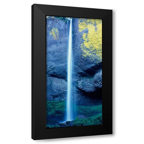 Latourell Falls Black Modern Wood Framed Art Print with Double Matting by Leahy, Ike