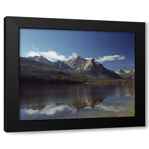 Lake Stanley Black Modern Wood Framed Art Print by Leahy, Ike