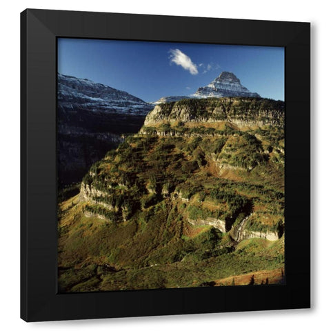 Glacier Black Modern Wood Framed Art Print by Leahy, Ike