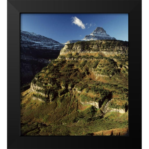 Glacier Black Modern Wood Framed Art Print by Leahy, Ike