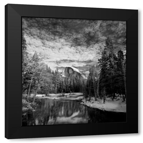 Reflection in the Merced Black Modern Wood Framed Art Print by Leahy, Ike