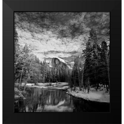 Reflection in the Merced Black Modern Wood Framed Art Print by Leahy, Ike
