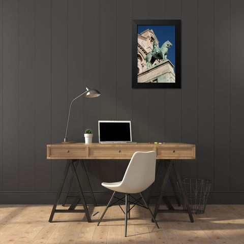 Sacred Heart IV Black Modern Wood Framed Art Print by Love, Maureen