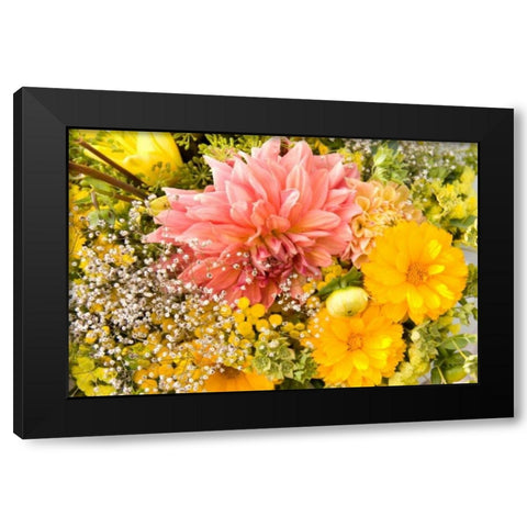 Summer Bouquet I Black Modern Wood Framed Art Print by Love, Maureen