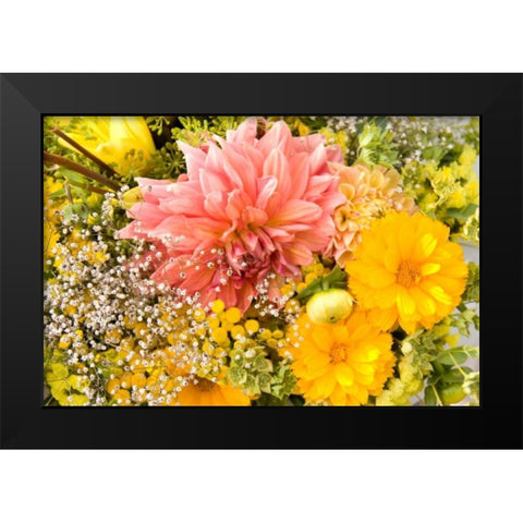 Summer Bouquet I Black Modern Wood Framed Art Print by Love, Maureen