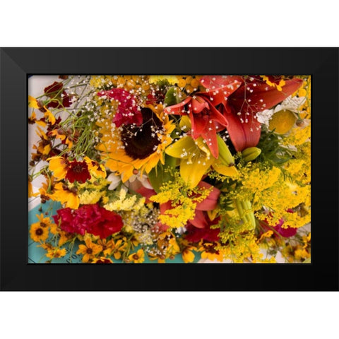 Summer Bouquet II Black Modern Wood Framed Art Print by Love, Maureen