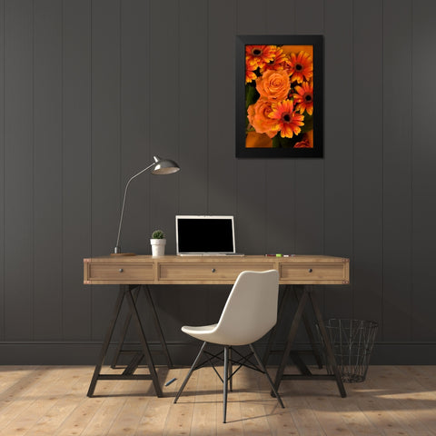 Summer Bouquet III Black Modern Wood Framed Art Print by Love, Maureen