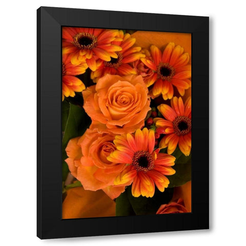 Summer Bouquet III Black Modern Wood Framed Art Print by Love, Maureen