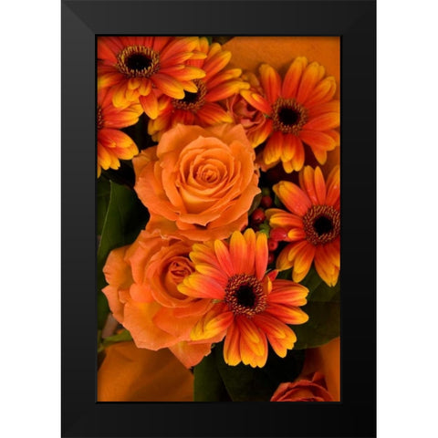 Summer Bouquet III Black Modern Wood Framed Art Print by Love, Maureen