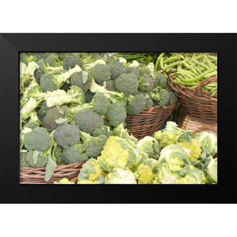 Produce Stand I Black Modern Wood Framed Art Print by Love, Maureen