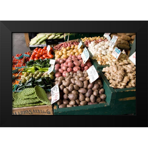 Produce Stand II Black Modern Wood Framed Art Print by Love, Maureen