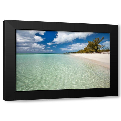 Deep Creek Shoreline Black Modern Wood Framed Art Print by Malvin, Larry