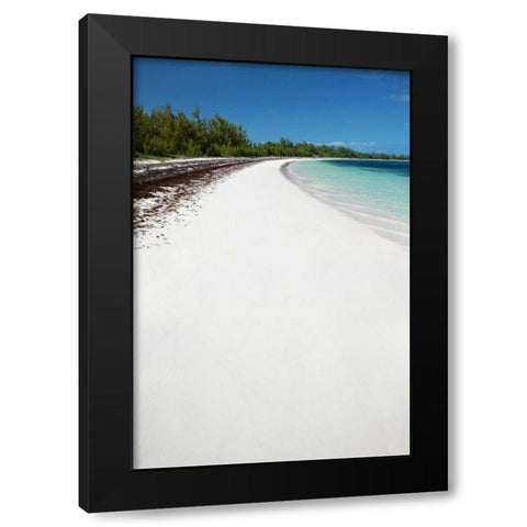 Winding Bay Beach II Black Modern Wood Framed Art Print by Malvin, Larry