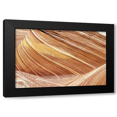 Wave Closeup Black Modern Wood Framed Art Print by Malvin, Larry