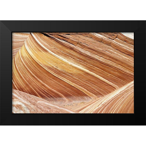Wave Closeup Black Modern Wood Framed Art Print by Malvin, Larry