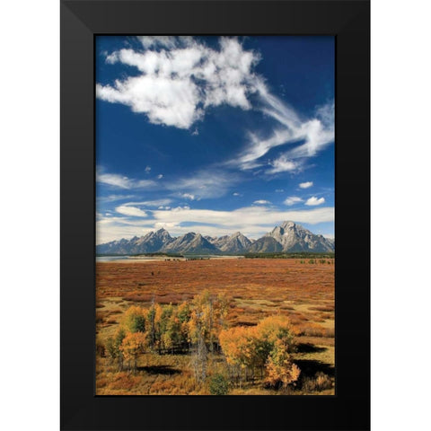 Lunch Tree Hill Black Modern Wood Framed Art Print by Malvin, Larry