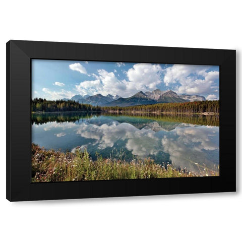 Herbert Lake Black Modern Wood Framed Art Print by Malvin, Larry