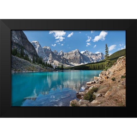 Moraine Lake I Black Modern Wood Framed Art Print by Malvin, Larry