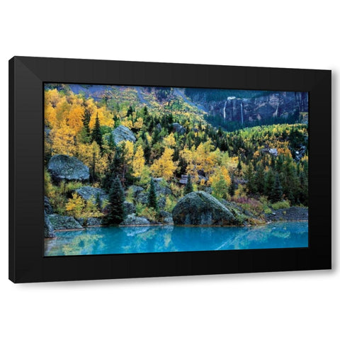 Bridal Veil I Black Modern Wood Framed Art Print with Double Matting by Malvin, Larry