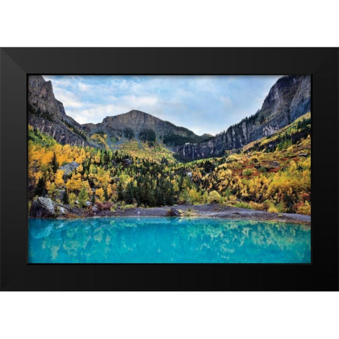 Bridal Veil II Black Modern Wood Framed Art Print by Malvin, Larry