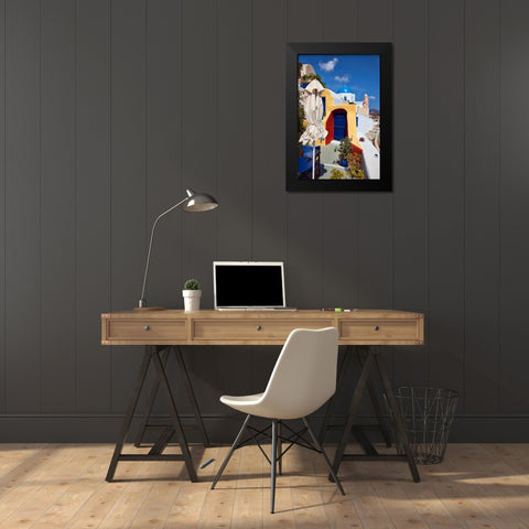 Dome Church Black Modern Wood Framed Art Print by Malvin, Larry