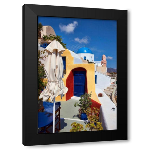 Dome Church Black Modern Wood Framed Art Print by Malvin, Larry