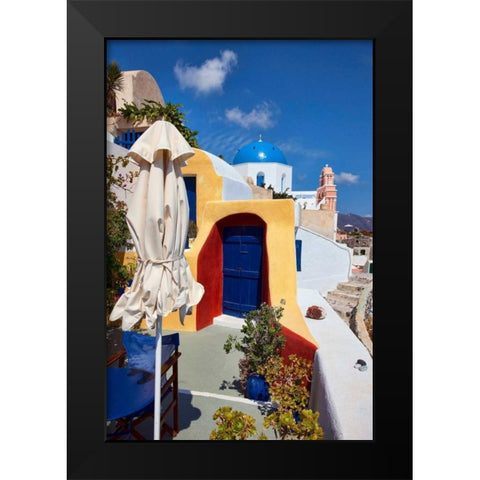 Dome Church Black Modern Wood Framed Art Print by Malvin, Larry