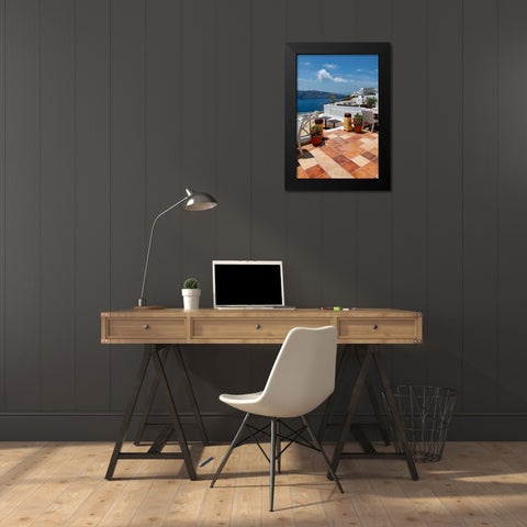Terra Cotta Deck Caldera Black Modern Wood Framed Art Print by Malvin, Larry