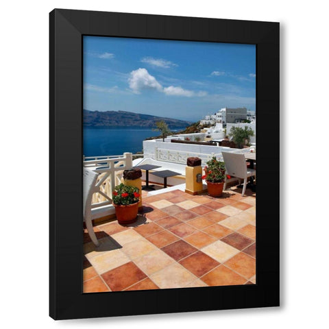 Terra Cotta Deck Caldera Black Modern Wood Framed Art Print by Malvin, Larry