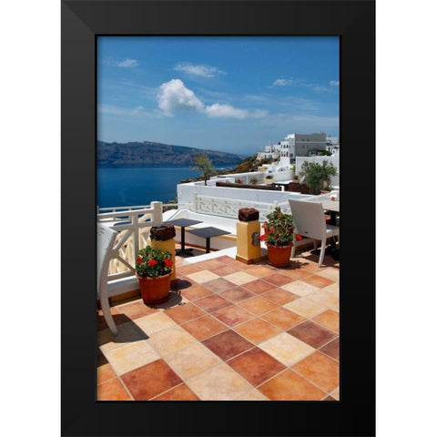 Terra Cotta Deck Caldera Black Modern Wood Framed Art Print by Malvin, Larry