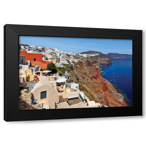 Hillside View Cliffs Black Modern Wood Framed Art Print with Double Matting by Malvin, Larry