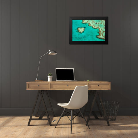 Great Barrier Reef II Black Modern Wood Framed Art Print by Malvin, Larry