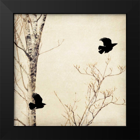 In Flight I Black Modern Wood Framed Art Print by Melious, Amy