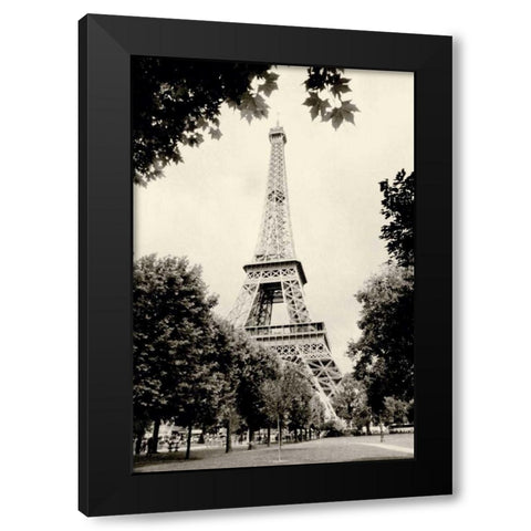 Eiffel Tower I Black Modern Wood Framed Art Print with Double Matting by Melious, Amy