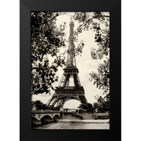 Eiffel Tower II Black Modern Wood Framed Art Print by Melious, Amy
