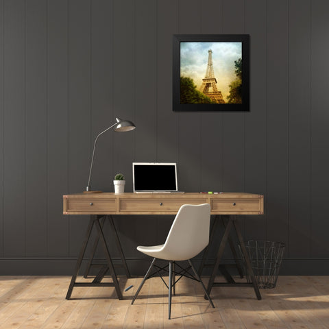 Eiffel Tower III Black Modern Wood Framed Art Print by Melious, Amy