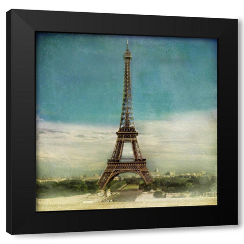 Eiffel Tower VII Black Modern Wood Framed Art Print with Double Matting by Melious, Amy