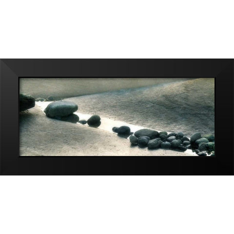 Pebbles I Black Modern Wood Framed Art Print by Melious, Amy