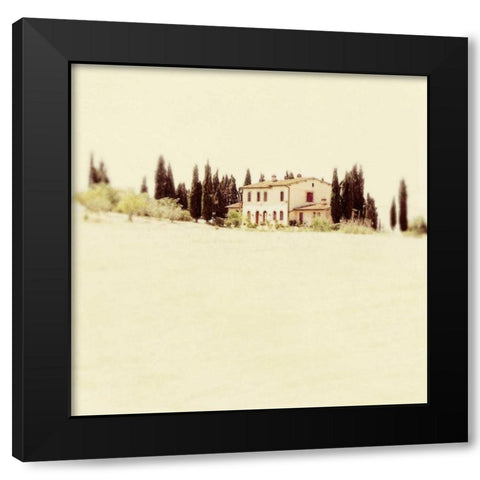 Tuscan Villa I Black Modern Wood Framed Art Print with Double Matting by Melious, Amy