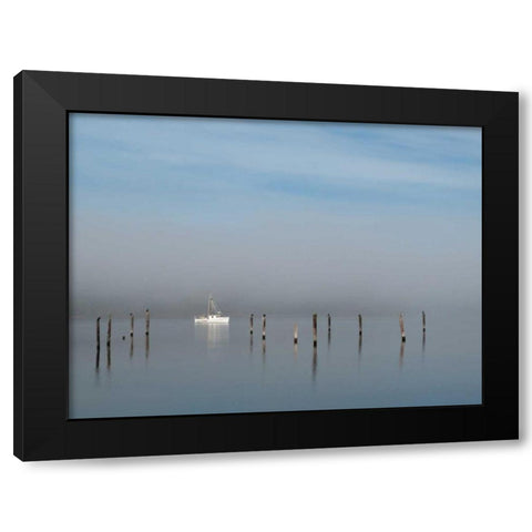 Seabeck Bay I Black Modern Wood Framed Art Print by Mahan, Kathy