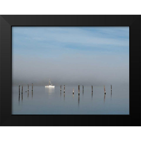 Seabeck Bay I Black Modern Wood Framed Art Print by Mahan, Kathy