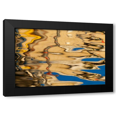 Water Reflections II Black Modern Wood Framed Art Print with Double Matting by Mahan, Kathy