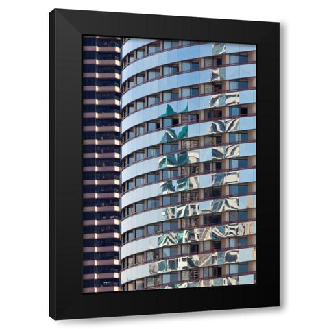 San Diego Reflections I Black Modern Wood Framed Art Print with Double Matting by Mahan, Kathy