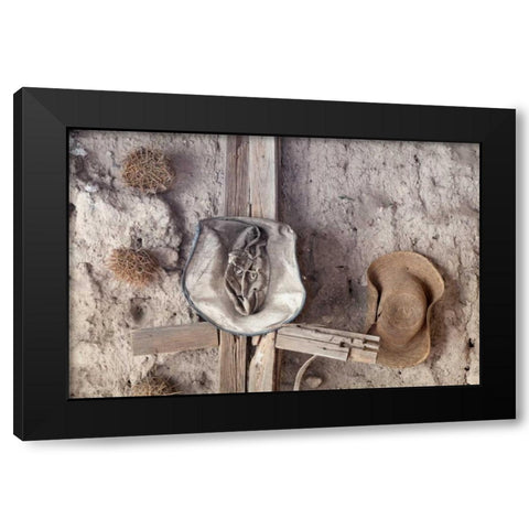 Cowboy Hats II Black Modern Wood Framed Art Print with Double Matting by Mahan, Kathy