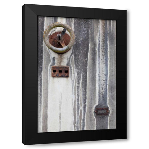 Old Electrical Panel I Black Modern Wood Framed Art Print with Double Matting by Mahan, Kathy